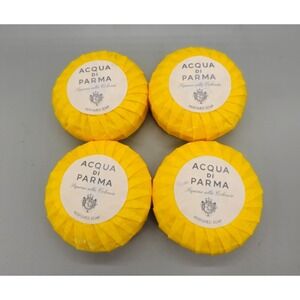 Acqua Di Parma Colonia Soap lot of 4 each 50 g 1.7 each. NEW In Yellow wrap